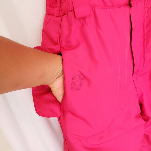Total Girl Pink Insulated Winter Snow Bib Pants Outdoor Overalls Size 10/12 - Picture 9 of 16